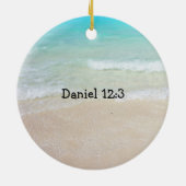 Christliche Führung des Weihnachtsmannes Keramikornament (Hinten)