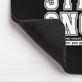 Christliche Fußball-Bibelvers Stark Mutig Glaube Mousepad (Ecke)
