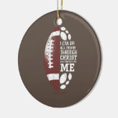 Christliche Fußballgeschenke Teen Boys Kinder Jung Keramik Ornament (Links)