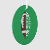 Christliche Fußballgeschenke Teen Boys Kinder Jung Ornament (Vorderseite)