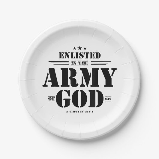 Christliche Gaben religiöser Bibelbibliotheken G Pappteller (Vorderseite)