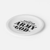 Christliche Gaben religiöser Bibelbibliotheken G Pappteller (Schrägansicht)