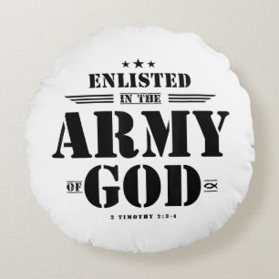 Christliche Gaben religiöser Bibelbibliotheken G Rundes Kissen