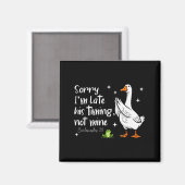 Christliche Gans Entschuldigung Ich bin spät dran Magnet (Vorderseite/Rückseite)