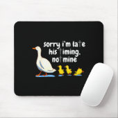 Christliche Gans Entschuldigung Ich bin spät dran Mousepad (Mit Mouse)