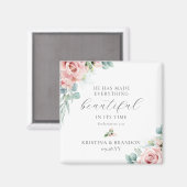 Christliche Gastgeschenke Hochzeiten Bibel Verse Magnet (Vorderseite/Rückseite)