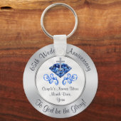 Christliche Gastgeschenke zum 65. Hochzeitstag Schlüsselanhänger (Vorderseite)