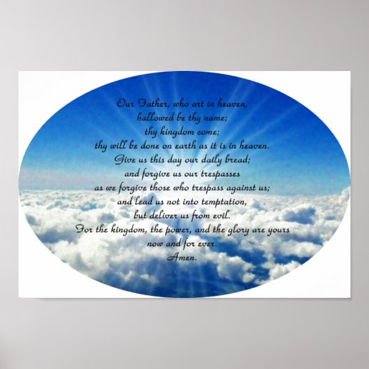 Christliche Gebete Poster Prints (Vorne)