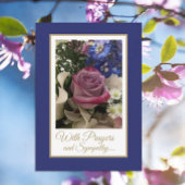 Christliche Gebete und Beileid-Grußkarte Karte