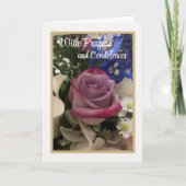 Christliche Gebete und Kondolenzkarte Karte (Vorderseite)