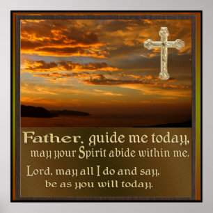 Christliche Gebetskunst Poster