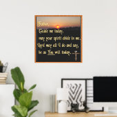 Christliche Gebetskunst Poster (Heimbüro)