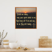 Christliche Gebetskunst Poster (Küche)