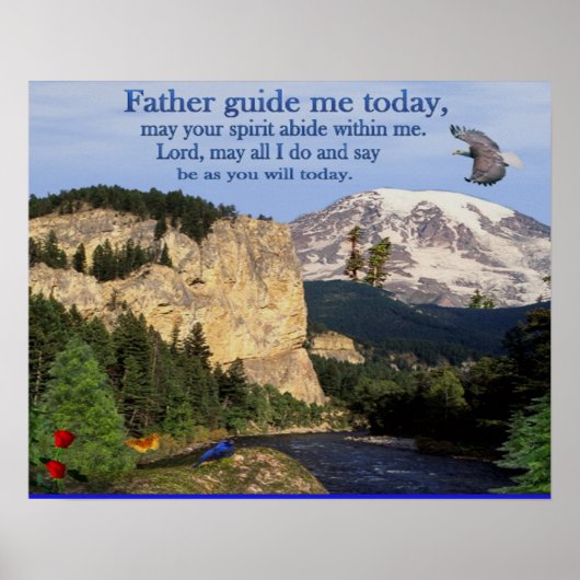 Christliche Gebetspopster Poster (Vorne)