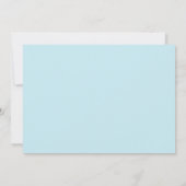 Christliche Geburtsankündigung Foto-Karte Blaues K Ankündigung (Rückseite)