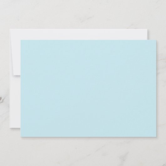 Christliche Geburtsankündigung Foto-Karte Blaues K Ankündigung (Rückseite)