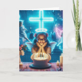 Christliche Geburtskarte Dankeskarte (Vorderseite)