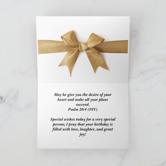 Christliche Geburtskarte Karte (Innenseite)