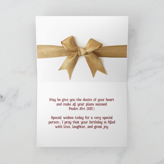 Christliche Geburtskarte Karte (Innenseite)