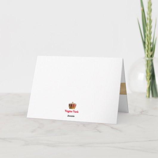 Christliche Geburtskarte Karte (Rückseite)