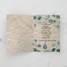 Christliche Geburtstagsgrüßkarte Karte