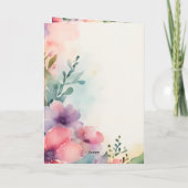 Christliche Geburtstagsgrüßkarte Karte (Rückseite)