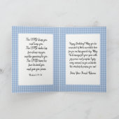 Christliche Geburtstagsgrüßkarte Karte (Innenseite)