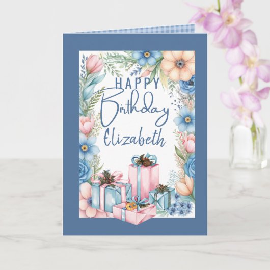 Christliche Geburtstagsgrüßkarte Karte (Orchidee)