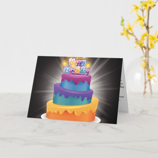 Christliche Geburtstagskarte Karte (Gelbe Blume)