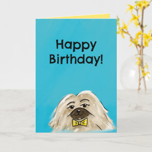 Christliche Geburtstagskarte (Pekingese) Karte