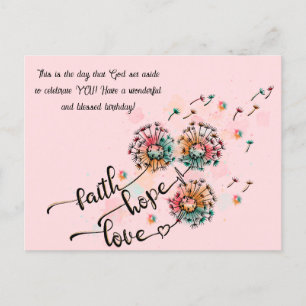 Christliche Geburtstagskarte Postkarte