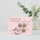 Christliche Geburtstagskarte Postkarte (Stehend Vorderseite)