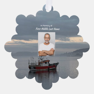 Christliche Gedenkstätte Keepake Fischereifahrzeug Ornament Karte