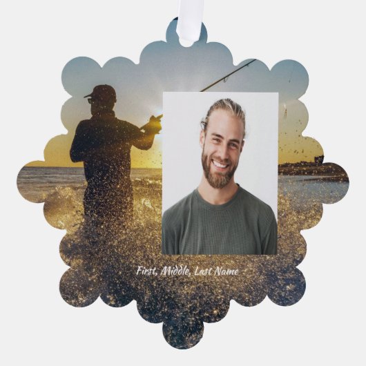 Christliche Gedenkstätte Ornament Karte (Vorderseite)