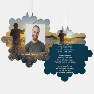 Christliche Gedenkstätte Ornament Karte