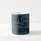 Christliche Geisterfrucht, Galaten 5:22-23 Kaffeetasse (Mittel)