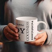 Christliche Geisterfrucht, Galaten 5:22-23 Kaffeetasse