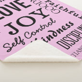 Christliche Geisterfrucht, Galaten 5:22-23 Sherpadecke (3/4)