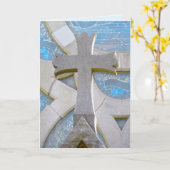 Christliche geklappte Kreuzung Karte (Gelbe Blume)