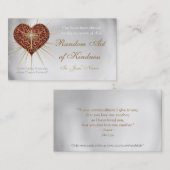 CHRISTLICHE gelegentliche Taten der Visitenkarte (Vorne/Hinten)