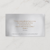 CHRISTLICHE gelegentliche Taten der Visitenkarte (Rückseite)