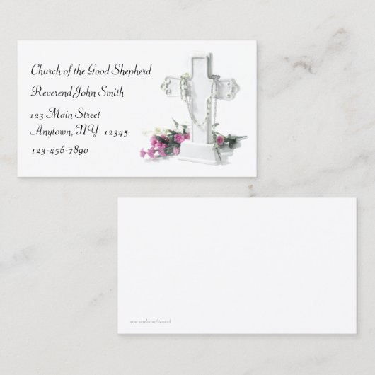 Christliche Geschäfts-Karte Visitenkarte (Vorne/Hinten)