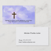 Christliche Geschäfts-Karte Visitenkarte (Vorne/Hinten)