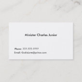 Christliche Geschäfts-Karte Visitenkarte (Rückseite)
