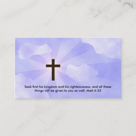 Christliche Geschäfts-Karte Visitenkarte (Vorderseite)