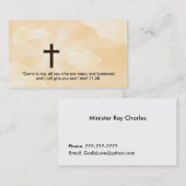 Christliche Geschäfts-Karte Visitenkarte (Vorne/Hinten)