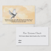 Christliche Geschäfts-Karte Visitenkarte (Vorne/Hinten)