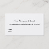 Christliche Geschäfts-Karte Visitenkarte (Rückseite)