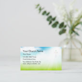 Christliche Geschäfts-Karten Visitenkarte (Stehend Vorderseite)