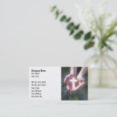 Christliche Geschäfts-Karten Visitenkarte (Stehend Vorderseite)